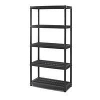 Estantería Polipropileno 5 Nivel(es) 91.5x183.5x45 cm Negro