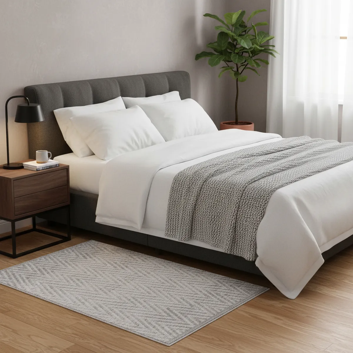 JUST HOME COLLECTION - Bajada de Cama Naples 60x200 Gris