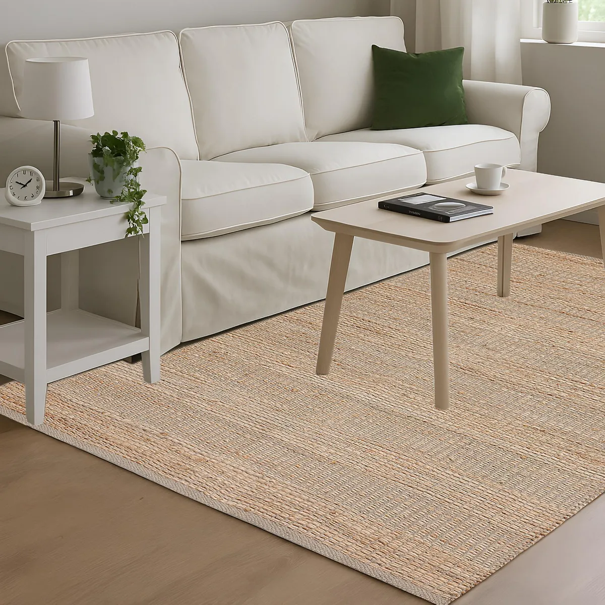 JUST HOME COLLECTION - Alfombra Living Valencia 120x170 Yute
