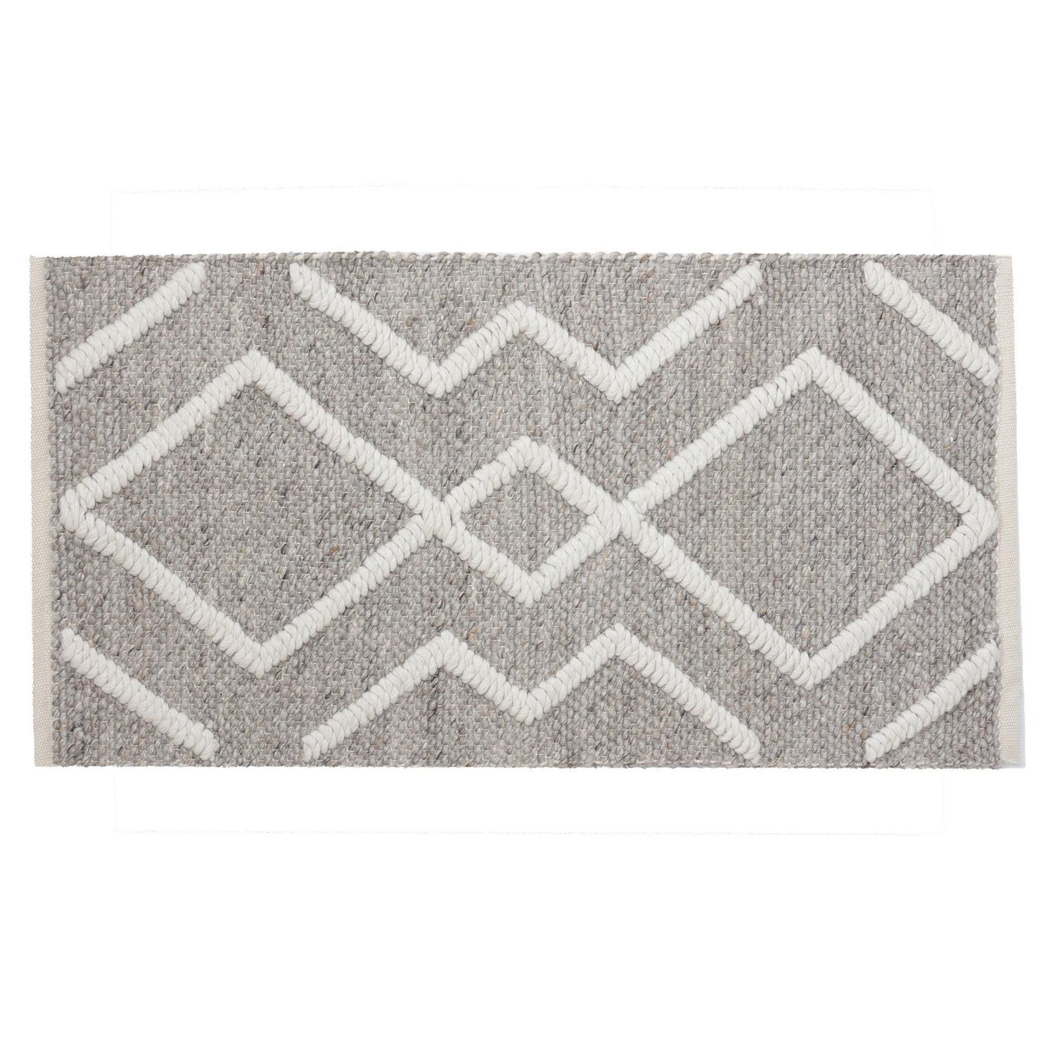 JUST HOME COLLECTION Bajada de Cama Perm 60x110 Gris Blanco