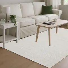 JUST HOME COLLECTION - Alfombra Living Oslo 120x170 Blanco Crudo