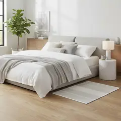 JUST HOME COLLECTION - Bajada de Cama Athens 60x110 cm Gris