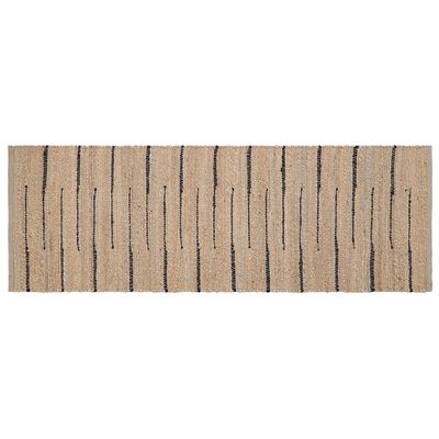 Imagen 2 del producto Alfombra Pasillo Porto 60x200 Yute Lineas Negras