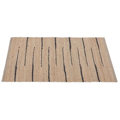 Imagen 2 del producto Bajada de Cama Porto 60x110 Yute Lineas Negras