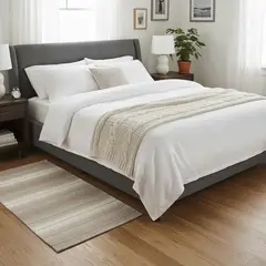 JUST HOME COLLECTION - Bajada de Cama Leeds 60x110 Tonos Tierra