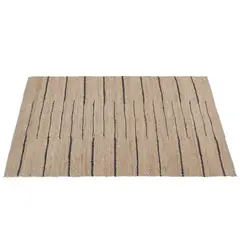 JUST HOME COLLECTION - Alfombra Living Porto 120x170 Yute Lineas Negras