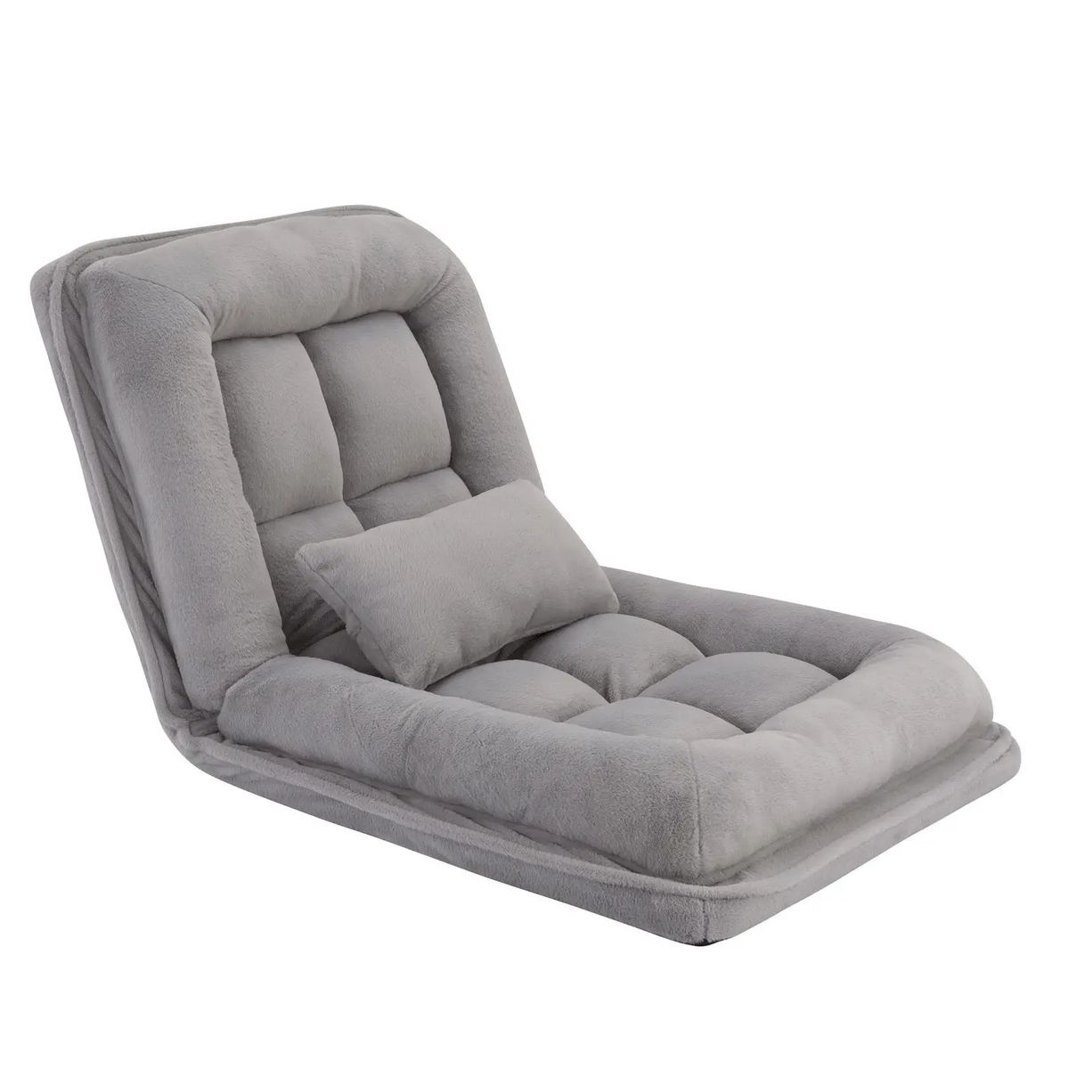 JUST HOME COLLECTION - Poltrona-Cama Posición Ajustable 95x20x190 cm Gris