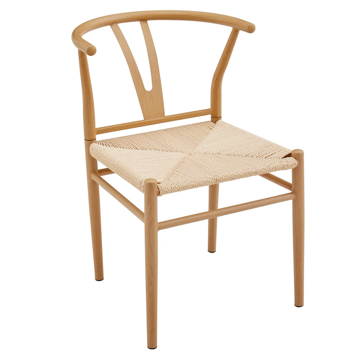 JUST HOME COLLECTION - Silla Wishbone Hanoi Acero 72x45x59.5 cm