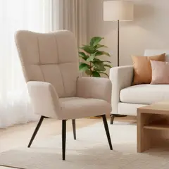 JUST HOME COLLECTION - Poltrona Tornoto 64x96x75 cm Beige