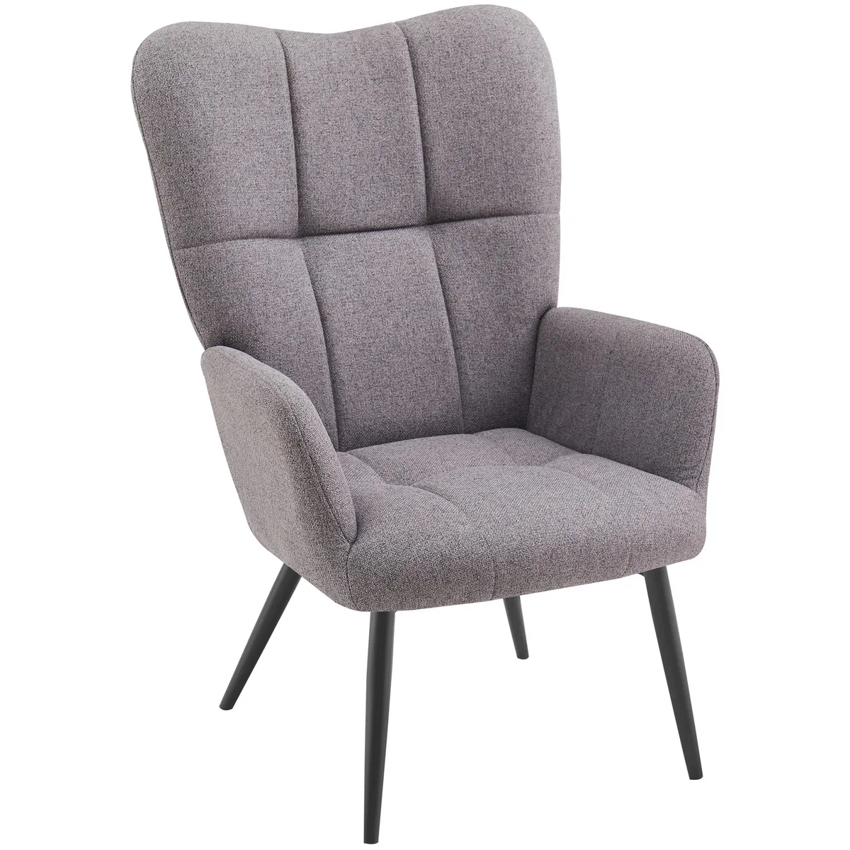 JUST HOME COLLECTION - Poltrona Tornoto 64x96x75 cm Gris