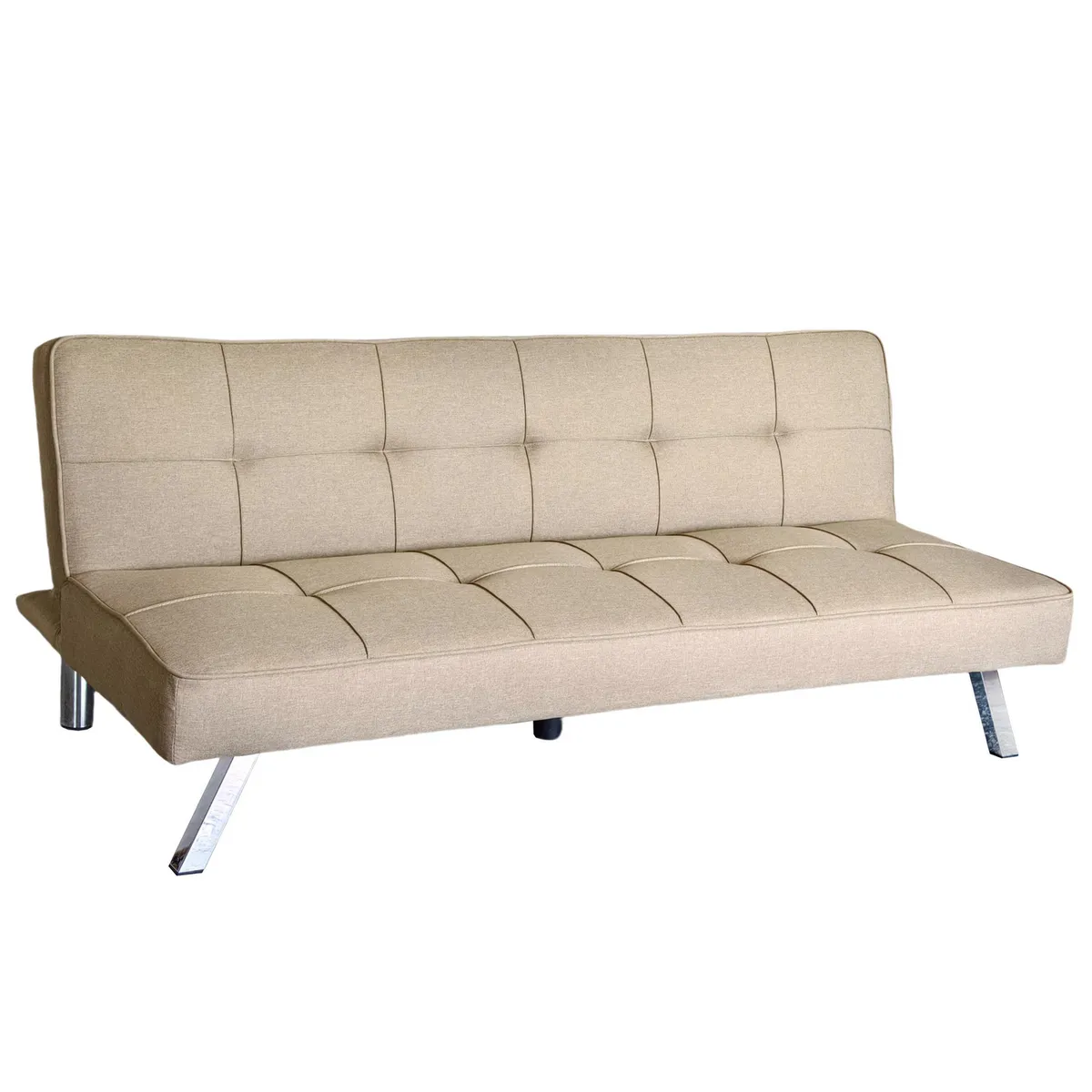 JUST HOME COLLECTION - Futón Seattle Beige 175x83x74 cm