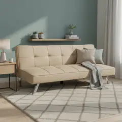 JUST HOME COLLECTION - Futón Seattle Beige 175x83x74 cm