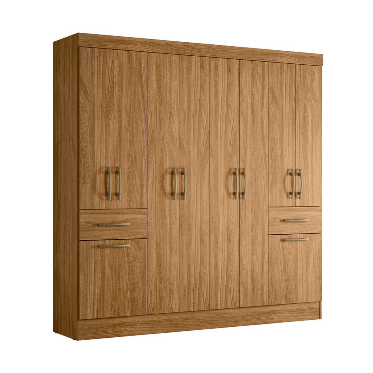 CASA BONITA - Clóset 10 Puerta(s) 2 Cajón(es) 10 Repisa(s) 180x182x42 cm Roble