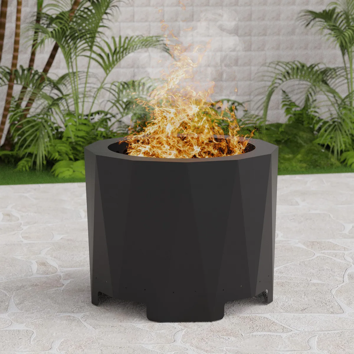 Brasero sin Humo 45x37 cm Acero, marca JUST HOME COLLECTION - Foto 2
