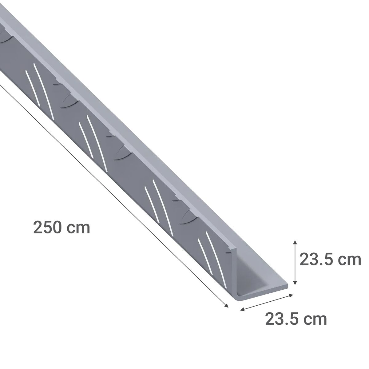 ALFER - Angulo Antiderrapante Aluminio 23,5 mm 2,5 m