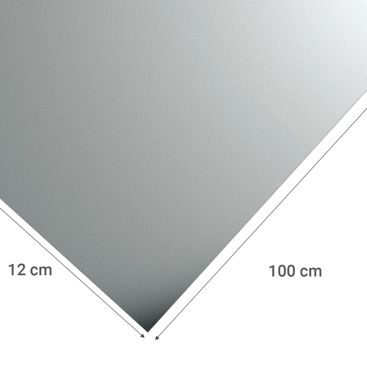 ALFER - Lamina lisa aluminio 12x100 cm