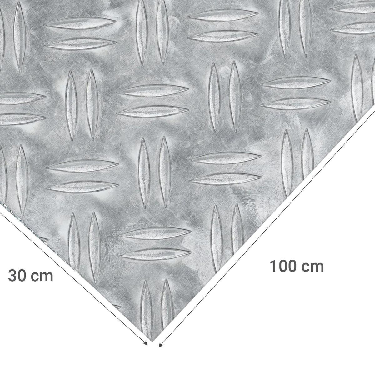 ALFER - Lamina aluminio 30x100 cm