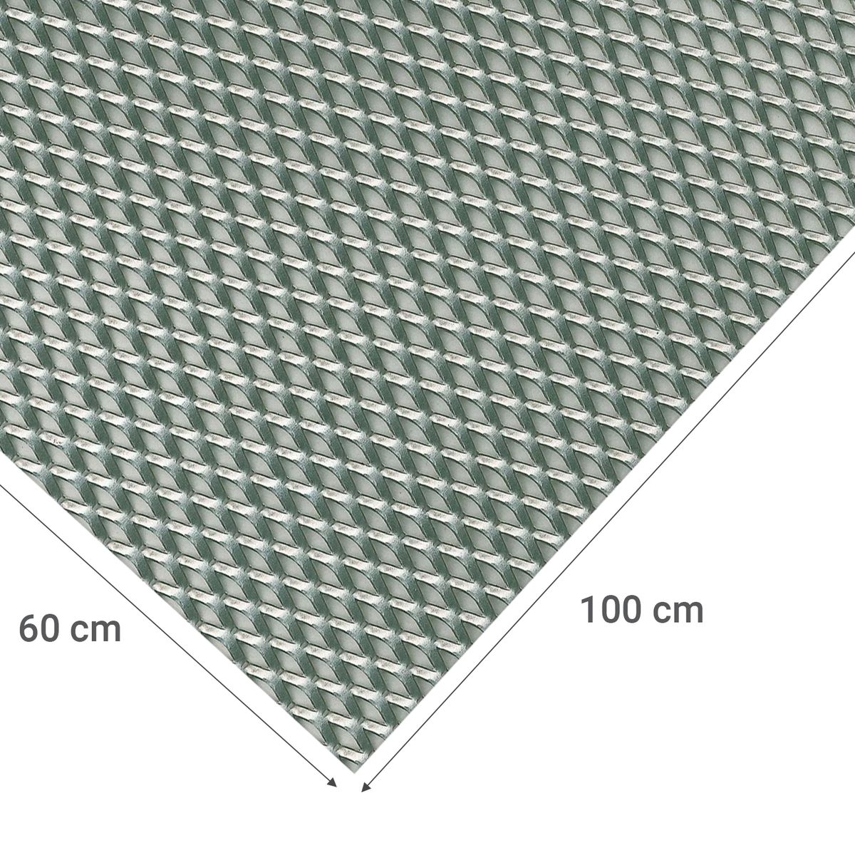 ALFER - Lamina desplegada acero 60x100 cm