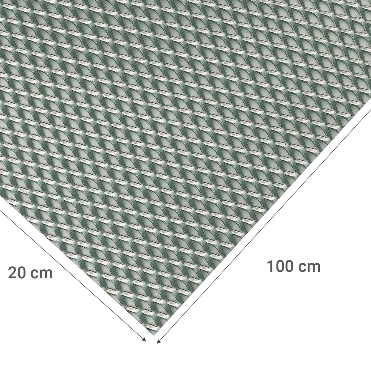ALFER - Lamina desplegada acero 20x100 cm
