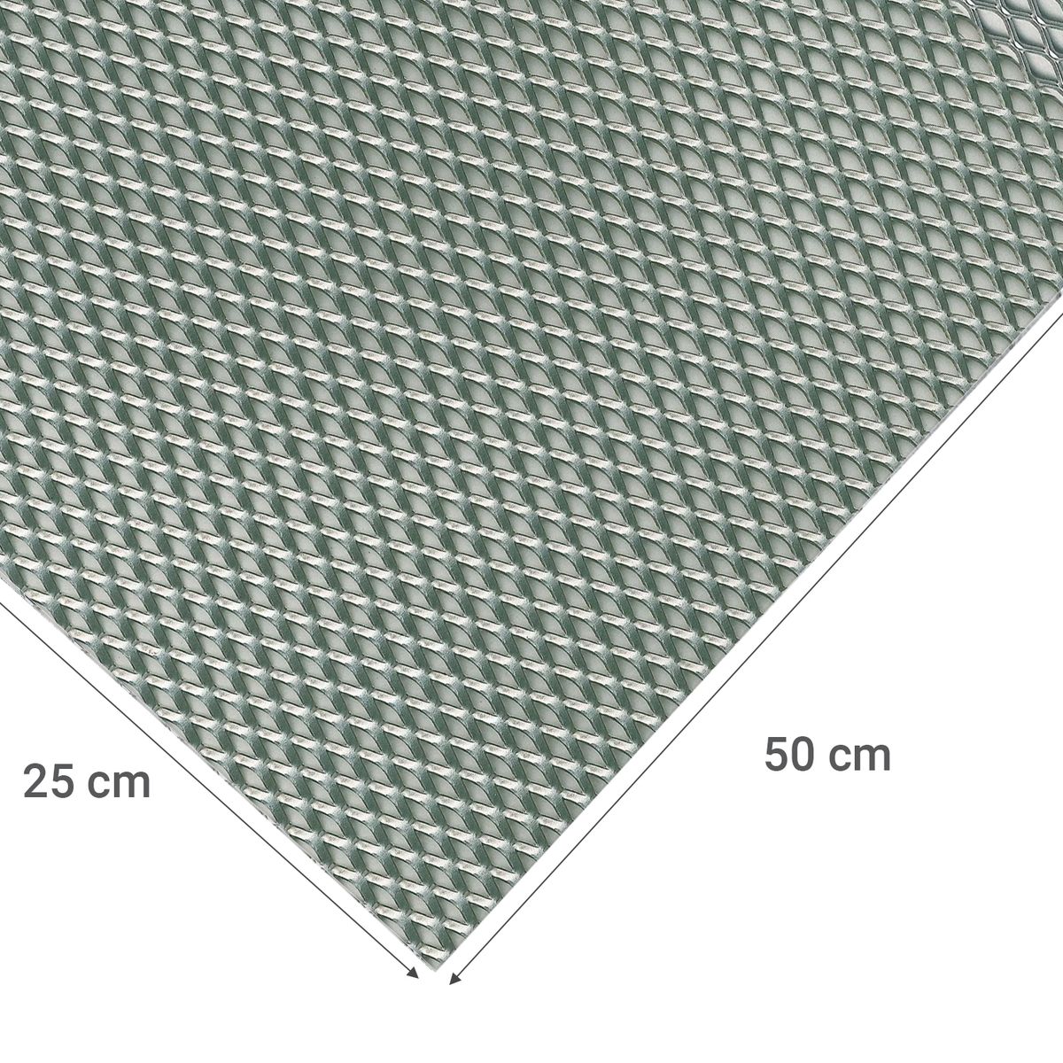 ALFER - Lamina desplegada acero 25x50 cm