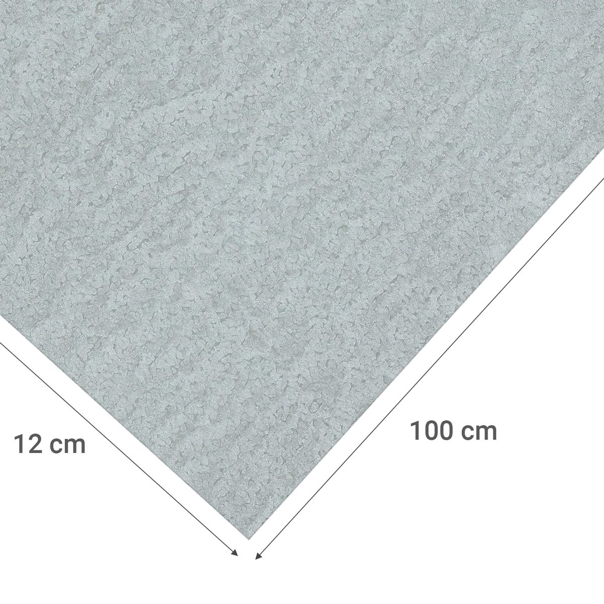 ALFER - Lamina lisa acero 12x100 cm