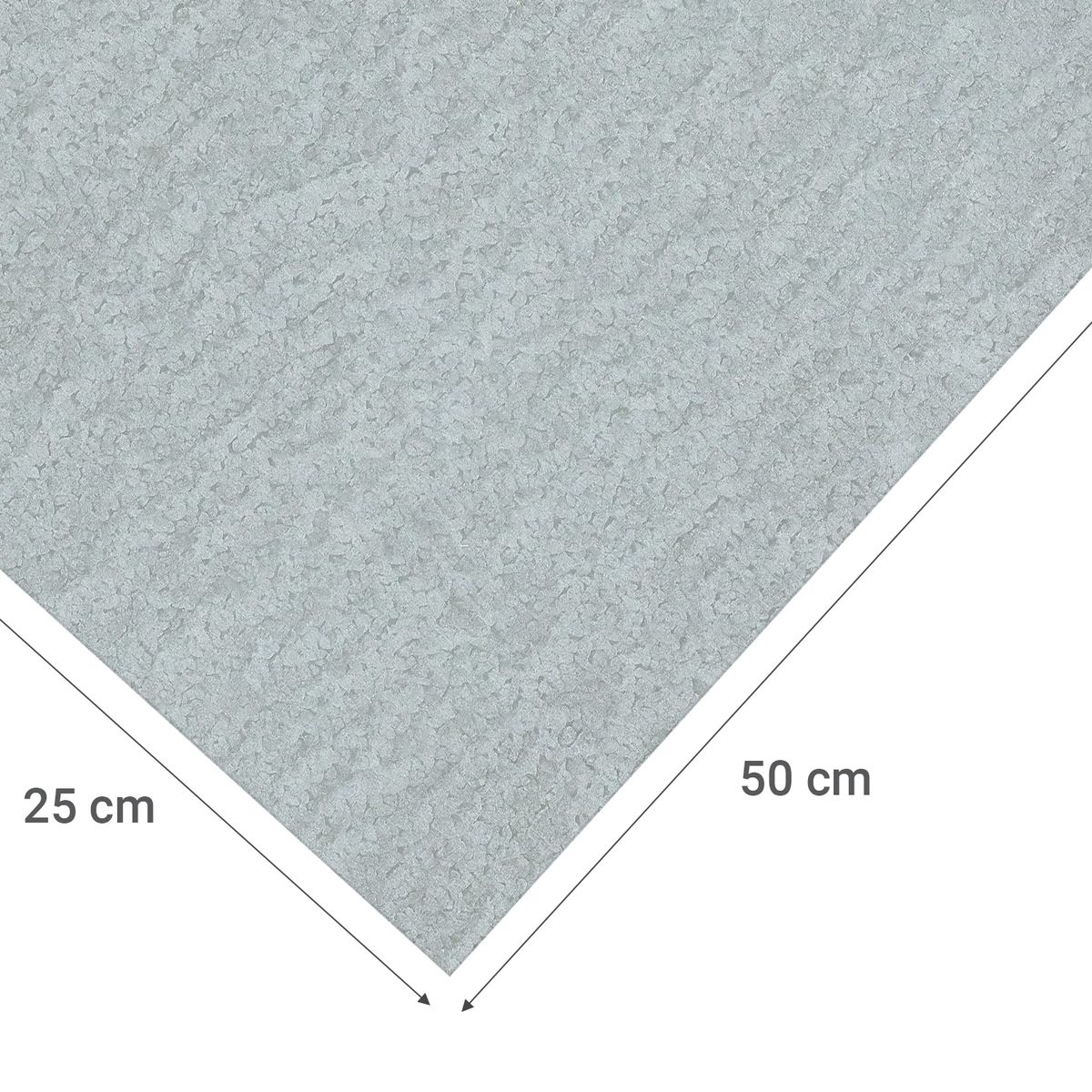 ALFER - Lamina lisa acero 25x50 cm