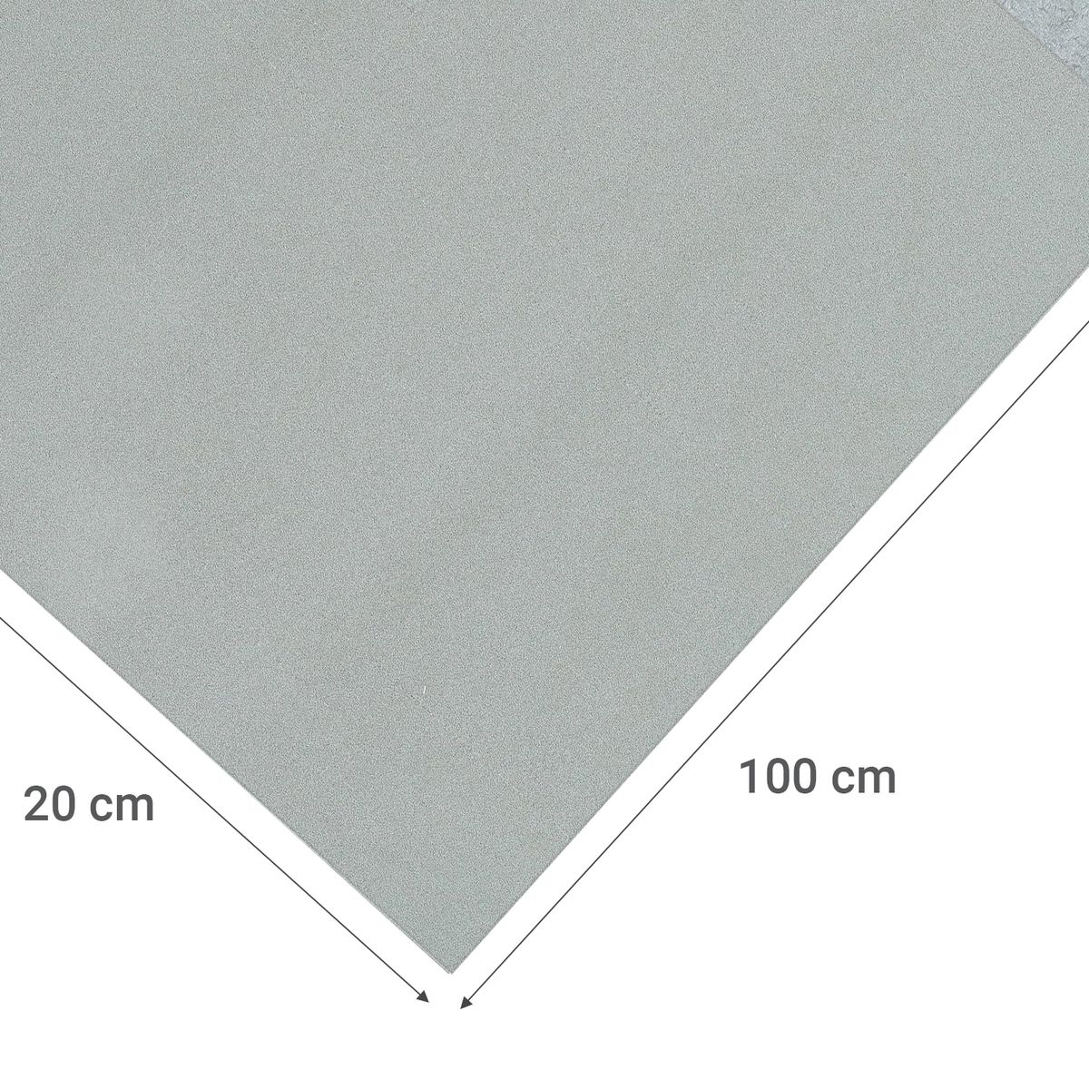 ALFER - Lamina lisa acero 20x100 cm