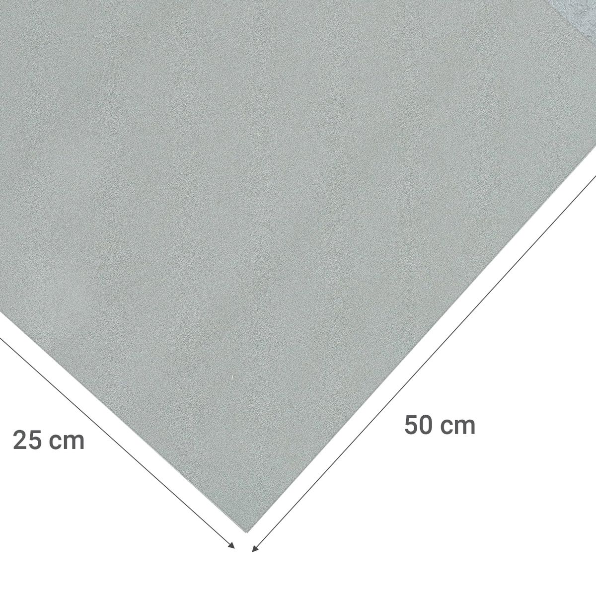 ALFER - Lamina lisa acero 25x50 cm