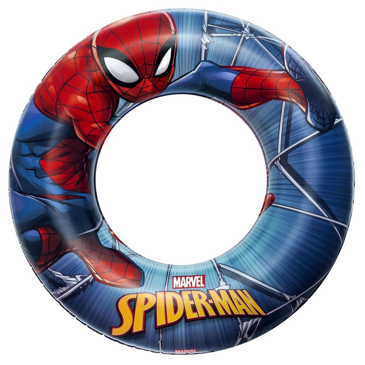BESTWAY - Flotador Inflable Spiderman Rojo/Azul 56x6x56 cm