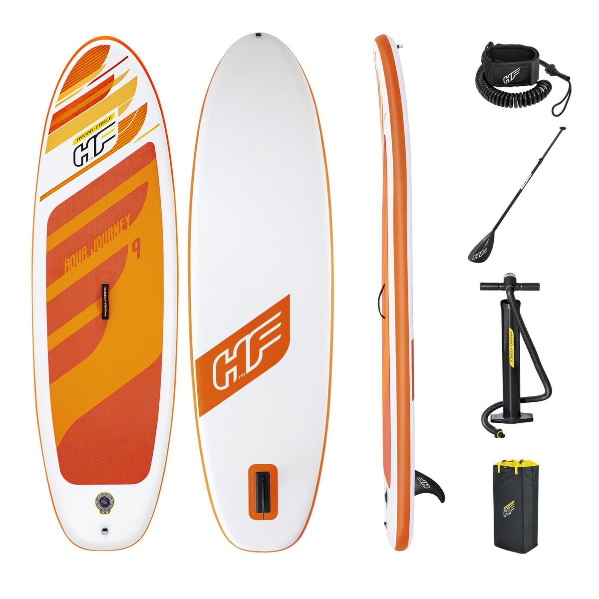 BESTWAY - Tabla Inflable Stand Up Paddle 1 Persona(s) 274x76 cm Naranjo/Blanco