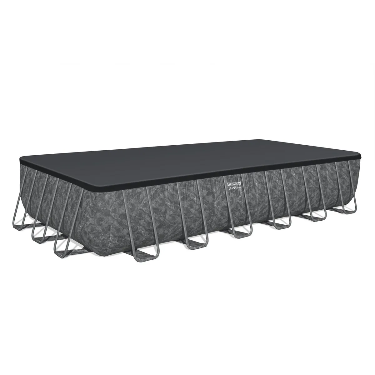 BESTWAY - Piscina Estructural 732x366x132 cm 35.000 l +Bomba + Filtro + Escalera + Cobertor