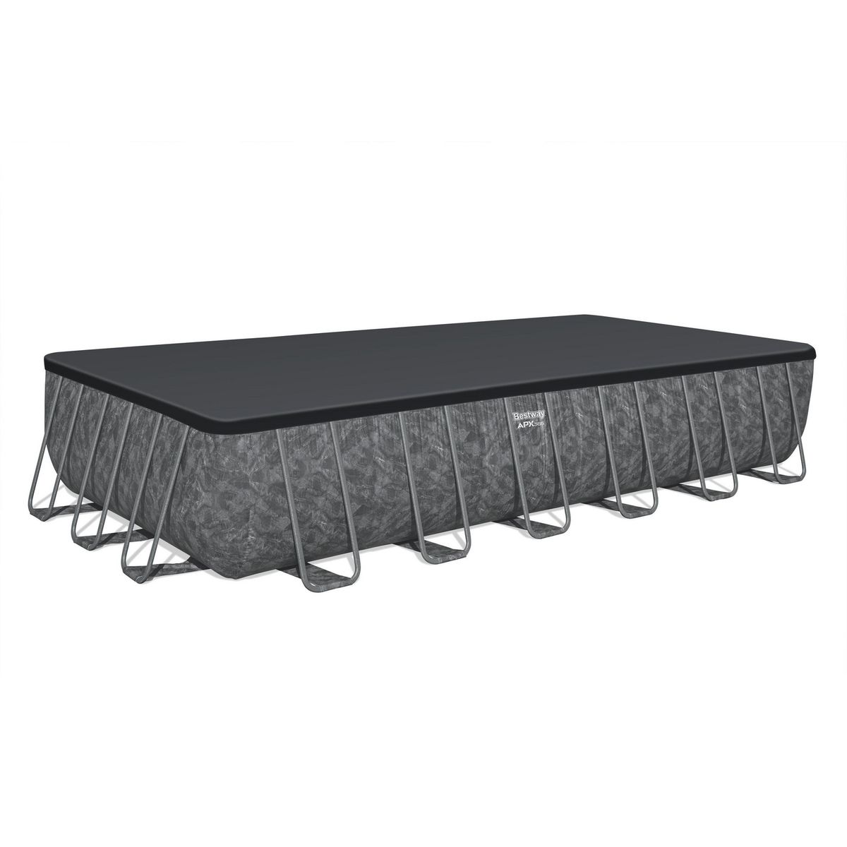BESTWAY - Piscina Estructural 732x366x132 cm 35.000 l +Bomba + Filtro + Escalera + Cobertor