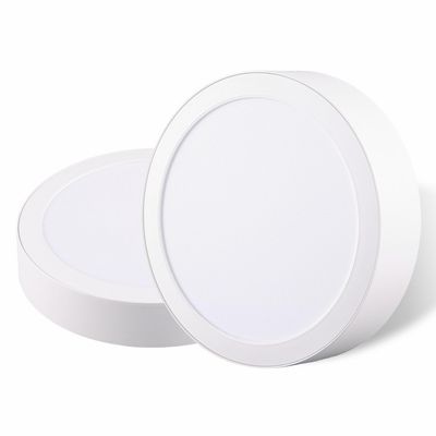 Imagen 2 del producto Pack 2 Panel Led Sobrepuesto Circular Blanco 12W Luz Cálida