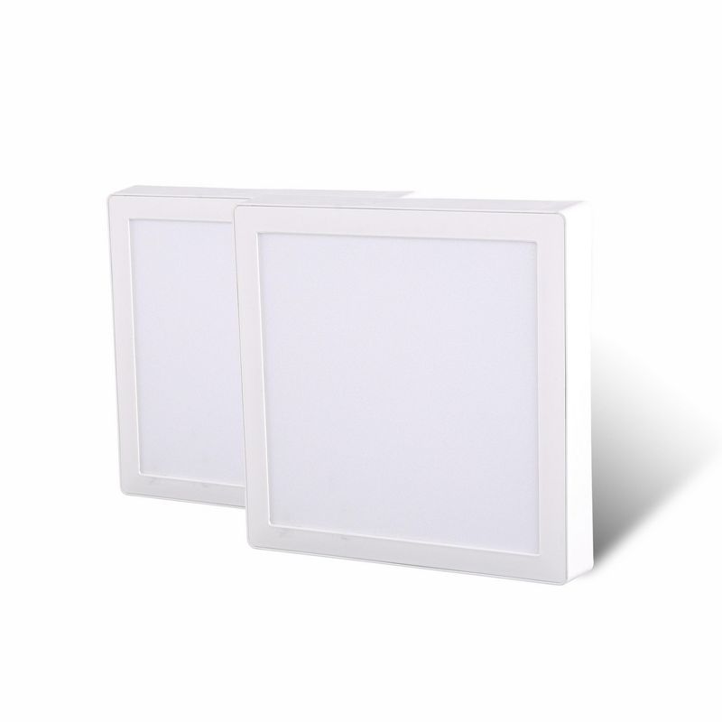 DAIRU - Set 2 paneles led sobrepuestos Plástico Blanco