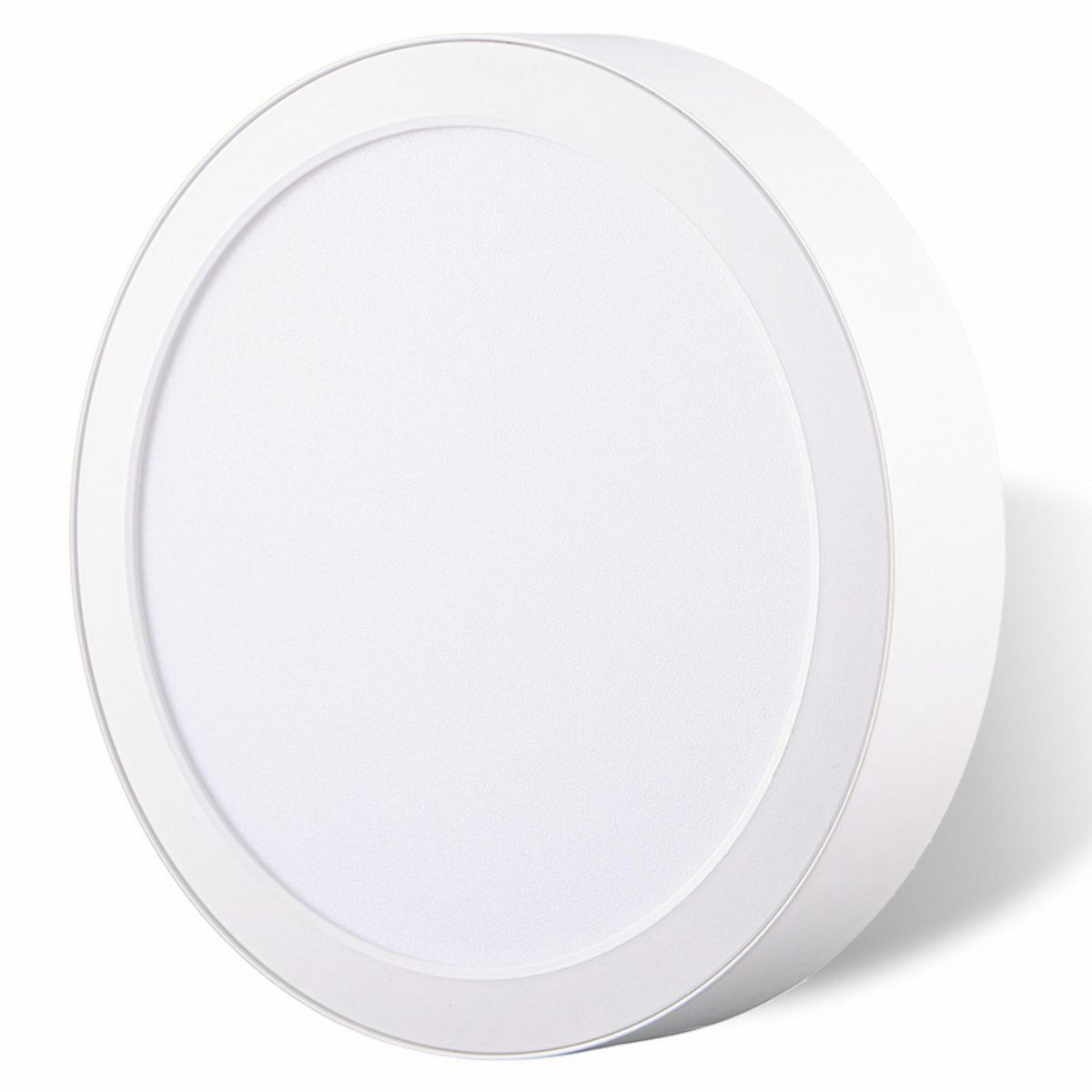 DAIRU - Panel Led Sobrepuesto Circular Blanco 18W Luz Cálida