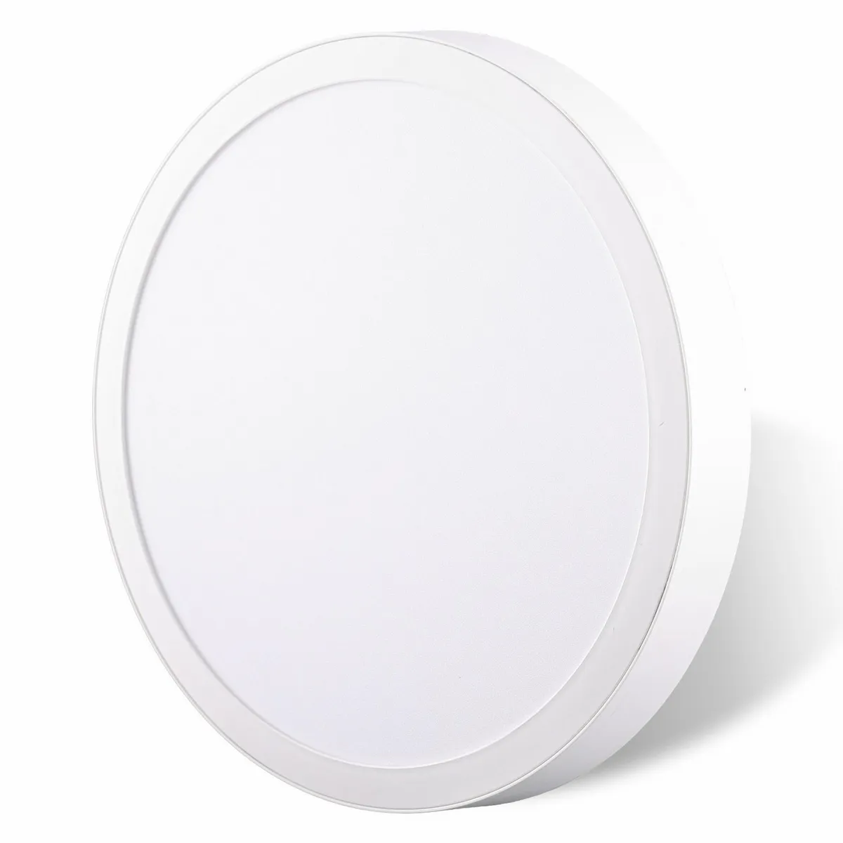 DAIRU - Panel Led Sobrepuesto Circular Blanco 24W Luz Cálida