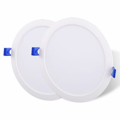 Imagen 2 del producto Pack 2 Panel Led Empotrado Circular Blanco 12W Luz Fría