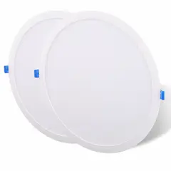 DAIRU - Set 2 paneles led empotrado Plástico Blanco