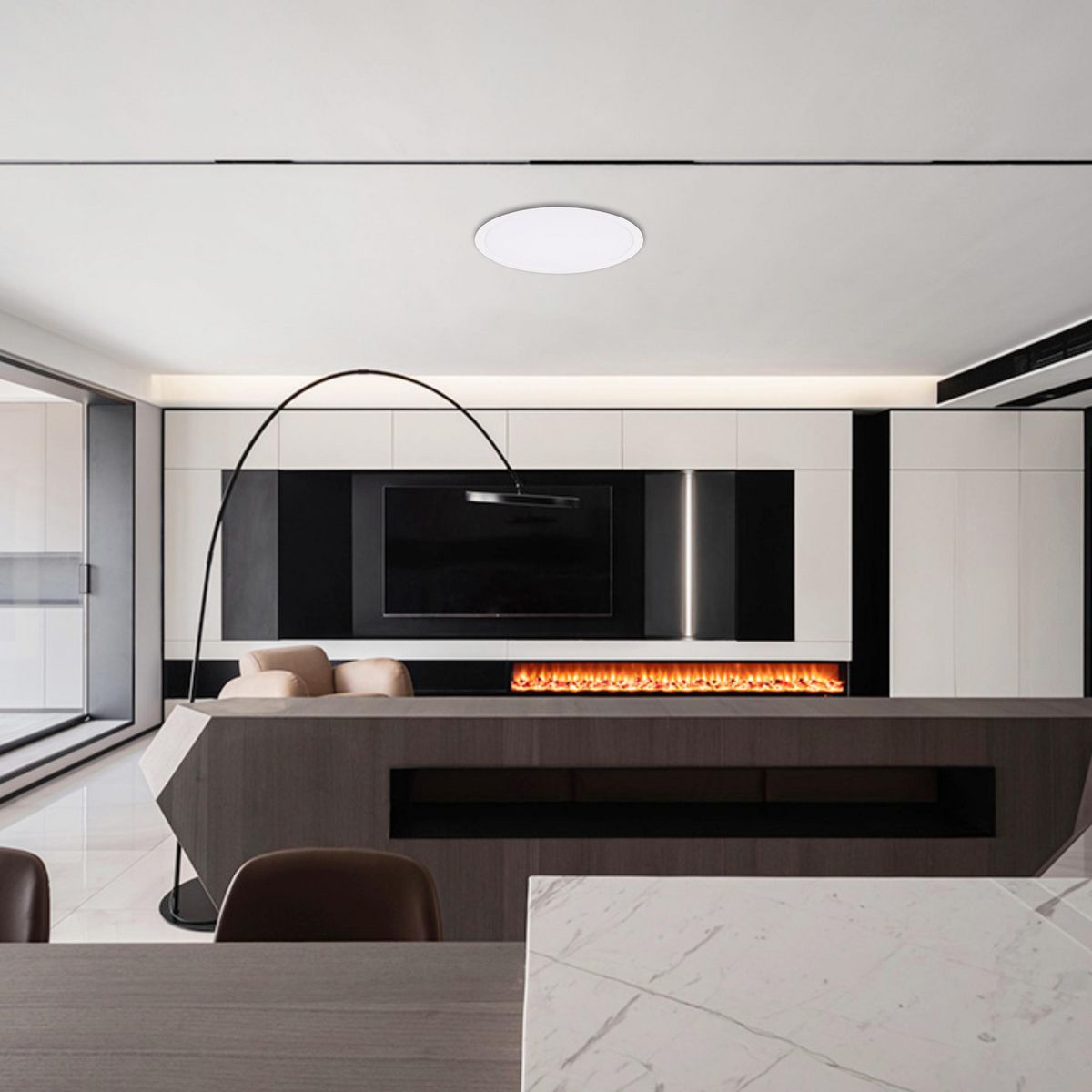 DAIRU - Panel led empotrado Plástico Blanco