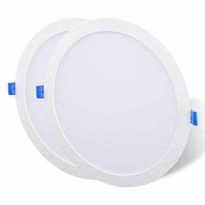 Imagen 2 del producto Pack 2 Panel Led Empotrado Circular Blanco 18W Luz Fría