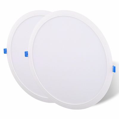 Imagen 2 del producto Pack 2 Panel Led Empotrado Circular Blanco 24W Luz Cálida