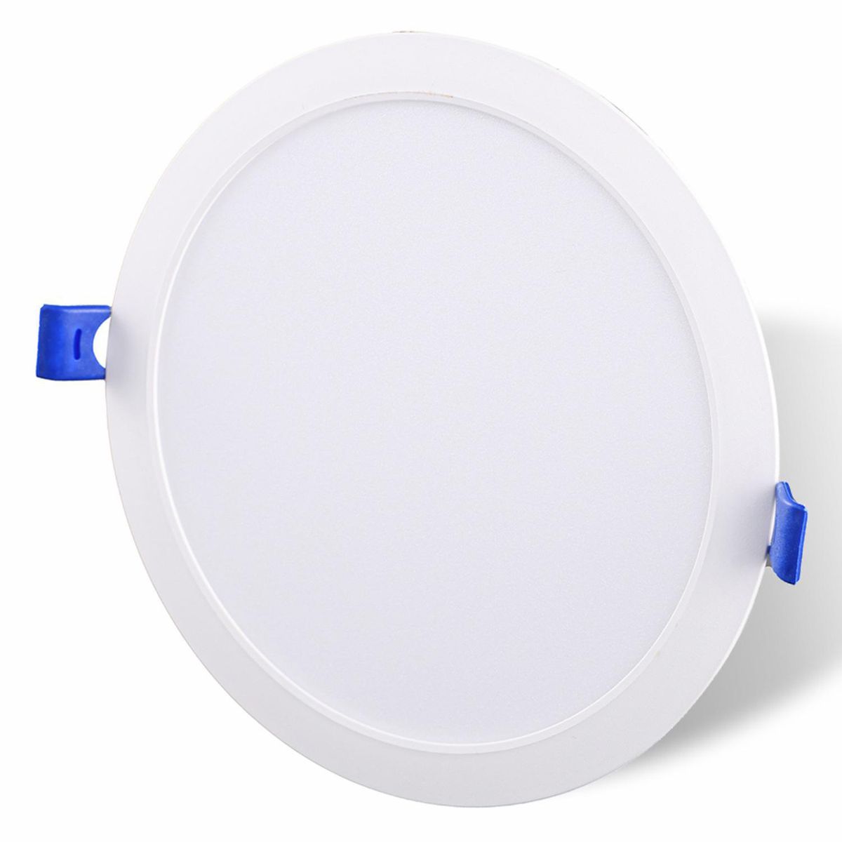 DAIRU - Panel Led Empotrado Circular Blanco 12W Luz Cálida
