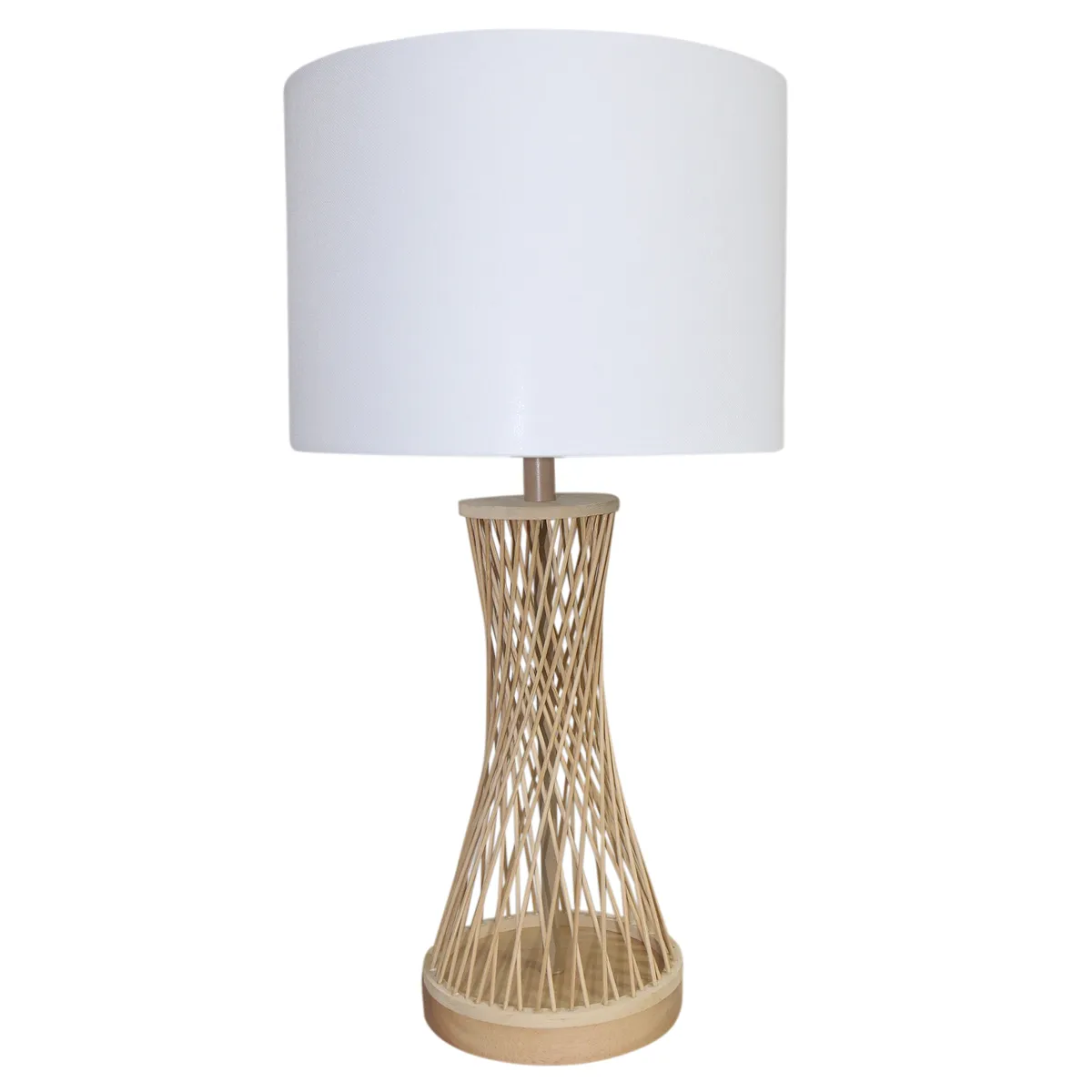 JUST HOME COLLECTION - Lámpara mesa HOLBAEK Blanco 25x48 cm