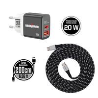 Cargador USB y Tipo C 20W + cable