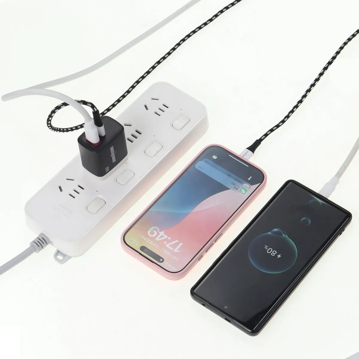 UBERMANN - Cargador USB y Tipo C 20W + cable