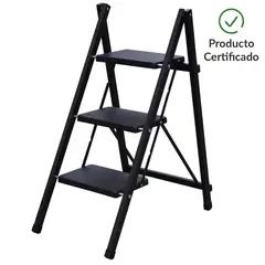 BAUKER - Escala De tijera Acero 96 cm 3 Peldaños