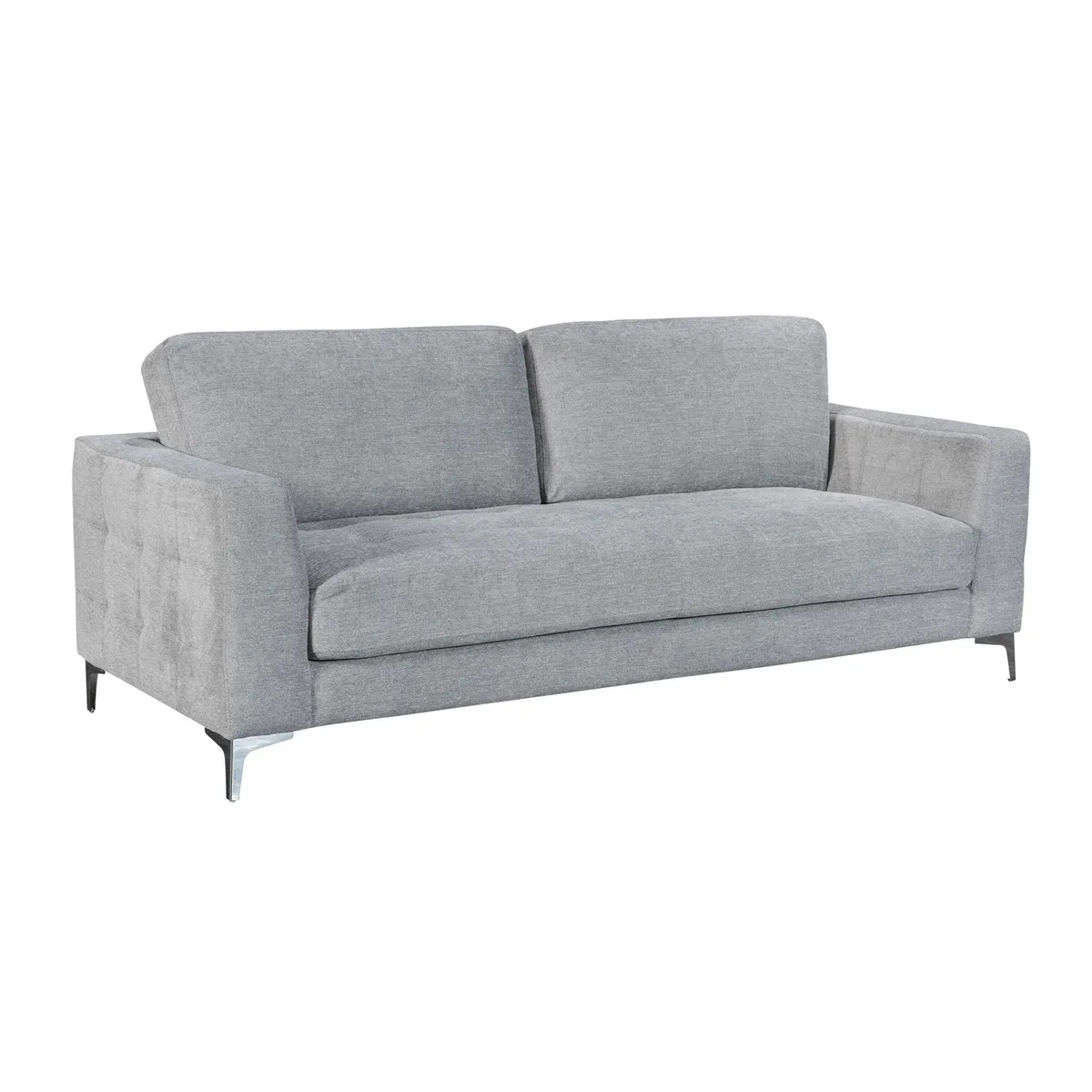 JUST HOME COLLECTION - Sofá 3 cuerpos Stella 213x83x94 cm Gris