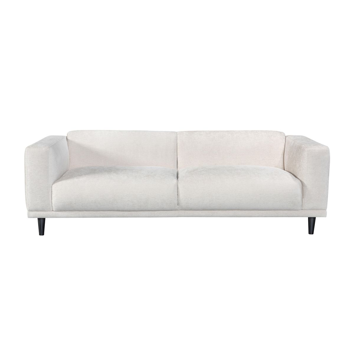 JUST HOME COLLECTION - Sofá 3 cuerpos Anna 220x92x71 cm Blanco