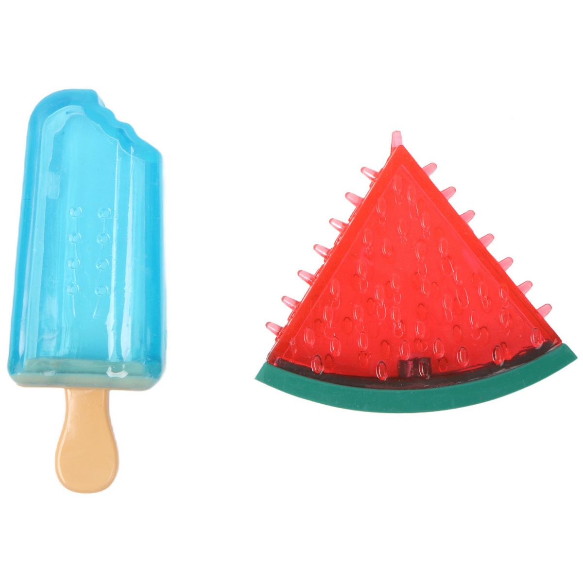 PETIZOOS - Set 2 juguetes con gel sandia