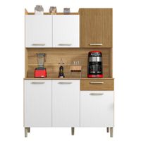 Kit Mueble Cocina New Genova 1 Cajón 6 Puertas 121. 5 Cm